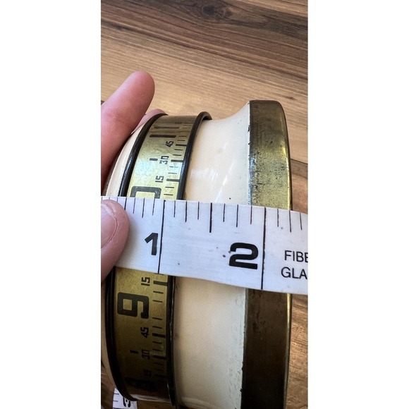 Vintage Mechanical Kitchen Timer Made in USA Mid Century White Metal Wind Up - Picture 8 of 9